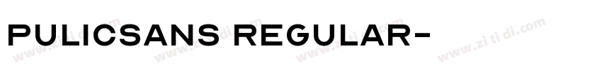 PulicSans Regular字体转换